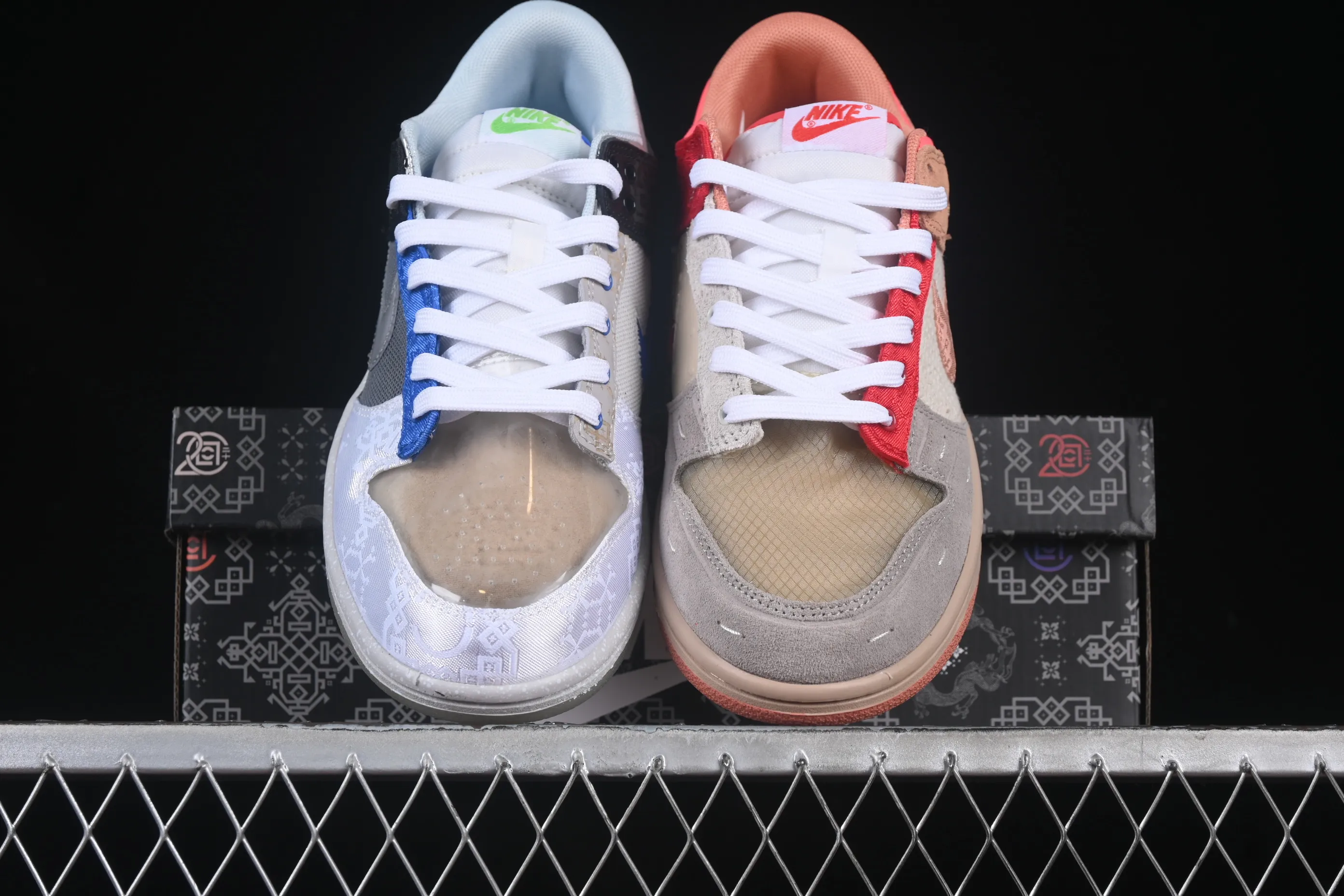 All categories Nk SB Dunk series Nk SB Dunk Low low-top sneakers K version Clot x Dunk Low "What The" joint model Yuanyang color SB low-top casual sneakers FN0316-999